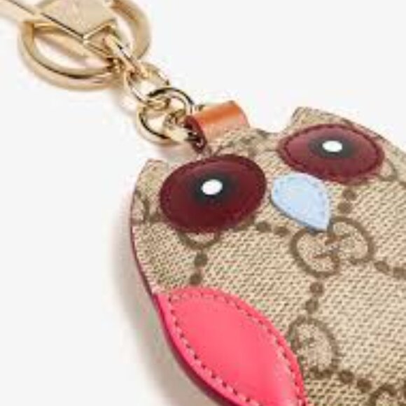 GUCCI Owl Shape Bag Charm Keychain Multicolor 821813 9AAGU 8075 - NWOT - Picture 9 of 9